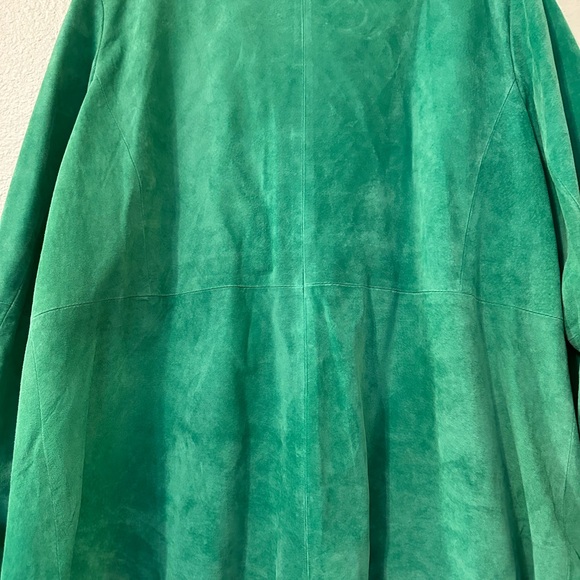 Linea by Louis Dell'Olio Women's Green Suede Blazer - Picture 9 of 14